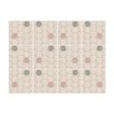 Azulejos Adhesivos Boho - círculos marrón pastel rojo marrón verde - lote de 12