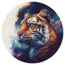 Heine Wallsticker - Tiger på stjernehimlen - Rund