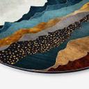 Tableau sur alu-Dibond rond SpaceFrog Designs - Soleil d'ambre