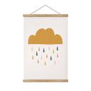 Póster de tela Lluvia alegre en colores pastel - Lisboa