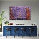 3 stykke lærred Print Lilla Tree Of Life Abstraktion
