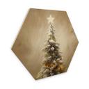 Sekskantet træ Treechild - Golden Christmas Tree