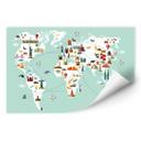 Zelfklevende Poster  Travel the World
