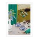 Póster pausa para el té con porcelana azul - Goed Blauw