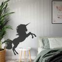 Muursticker Eenhoorn Silhouet