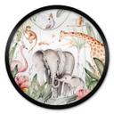 Póster Animales africanos en la selva - Kvilis - Redondo