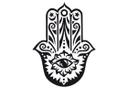 Muursticker Hamsa - Hand van Fatima