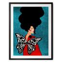 Póster mujer con alas de mariposa - Hülya