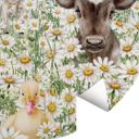 Tapet cirkel Bondegårdsdyr på blomsterengen - Kikki Belle - vliesetapet/selvklæbende non-woven tapet