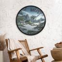 Plakat Fyrreskov i Huang Shan-bjergene - NingYun Ye - Round