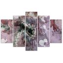 5 stykke lærred print Abstrakt hjerte violet lilla