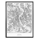 Póster mapa ciudad Colonia