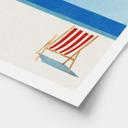 Strandplakat liggestol med havudsigt - Rivers