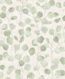 Papel pintado no tejido en hojas verdes aspecto naturaleza floral 