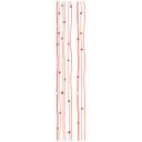 Sticker mural - Bordure petits pois