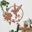Wallsticker Kolibri og blomst