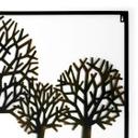 Metall-Bild Wald Metalldeko Bäume 3D - 103x58cm