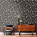Papel pintado diseño vintage negro beige - Papel pintado tejido-no tejido para dormitorios