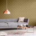 Livingwalls Fleecetapet, New Walls 50'er glam Art Deco Tapet Beige, Brun, Metallic