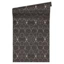 Versace Papier peint de designer - argent, Noir