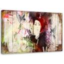 Canvasbillede, Pige med hat Shabby Chic