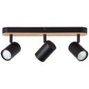 Spotbalken Luca, braun, 14,5 x 40,5 cm, Bambus Lampe