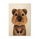 Træplakat Braun - Quokka