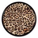 Póster Leopardo Salvaje - Animal Print - Tunaboylu - Redondo