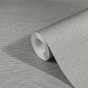 Non-woven tapet med let struktureret overflade i massivt sølv 
