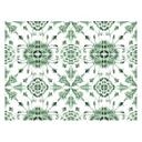 Azulejos Adhesivos Acuarela - Flor verde - lote de 12
