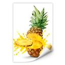Zelfklevende Poster - Splashing Pineapple