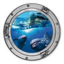 Wandcirkel 3D Optiek - Dolfijnen