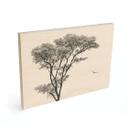Cuadro de madera Arbol minimalista en un paisaje tranquilo - Flour
