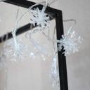 LED Lichterkette Schneeflocke mehrfarbig