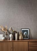 Tekstureret tapet, non-woven Naturlig Opulens i rød, brun