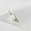 Non-woven tapet med et let tekstil-look i ensfarvet hvid struktur 