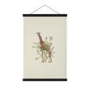 Tekstil plakat Blomstret giraf - Frida Floral Studio