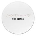 Tableau sur alu-Dibond rond uplusmestudio - Collect Moments not Things 