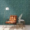 Papel pintado no tejido de color oro petróleo con aspecto de hormigón Papel pintado vintage con aspecto de yeso