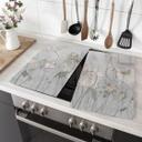 Kookplaat deksel bloemen in vintage stijl in grijs - Ms Tiff