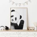 Póster Panda ondulante - Korenkova