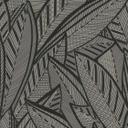 Papel pintado jungla con motivo de hojas negro gris - papel pintado no tejido moderno elegante y expresivo