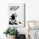 Canvasbillede - Banksy - If you get tired