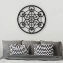 Akryl dekoration Metatron Cube - Rund