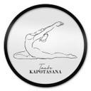 Plakat Yoga - Due - Stregtegning - Rund