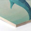 Hexagone - Placage bois de bouleau - Rivers - Le requin baleine