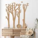 MDF-dekoration Birch Trees and Birds