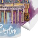 Fototapet - Rundt Love your City - Berlin  - vliesetapet/selvklæbende non-woven tapet