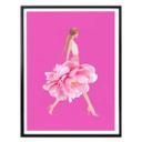 Póster Korenkova - Fashion Girl rosa