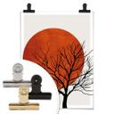 Póster Kubistika - Cálida puesta de sol